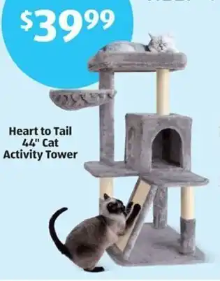 Aldi Heart to Tail 44" Cat Activity Tower offer
