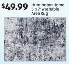 Aldi Huntington Home 5'x7' Washable Area Rug offer