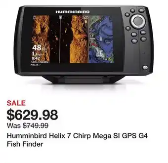 Dick's Sporting Goods Humminbird helix 7 chirp mega si gps g4 fish finder offer