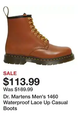 Dick's Sporting Goods Dr. martens men's 1460 waterproof lace up casual boots offer
