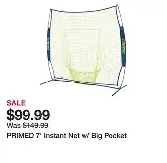 Dick's Sporting Goods Primed 7' instant net w/ big pocket offer