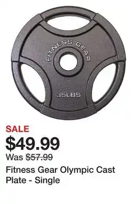 Dick's Sporting Goods Fitness gear olympic cast plate - single offer