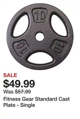 Dick's Sporting Goods Fitness gear standard cast plate - single offer