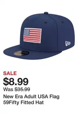 Dick's Sporting Goods New era adult usa flag 59fifty fitted hat offer