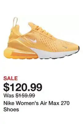 Dick's Sporting Goods Nike women's air max 270 shoes offer