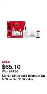 Nordstrom Kiehl's since 1851 brighten up & glow set $158 value offer