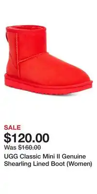 Nordstrom Ugg classic mini ii genuine shearling lined boot (women) offer