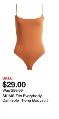 Nordstrom Skims fits everybody camisole thong bodysuit offer