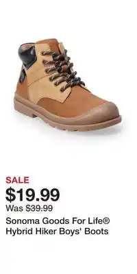 Kohl's Sonoma goods for life hybrid hiker boys' boots offer
