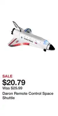 Kohl's Daron remote control space shuttle offer