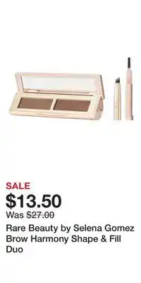 Kohl's Rare beauty by selena gomez brow harmony shape & fill duo offer
