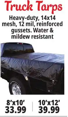 Ocean State Job Lot Truck tarps offer