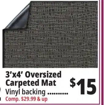 Ocean State Job Lot 3'x4' oversized carpeted mat offer