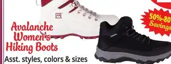 Ocean State Job Lot Avalanche women's hiking boots offer