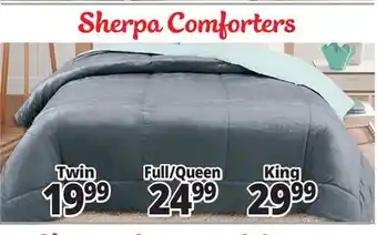 Ocean State Job Lot Sherpa comforters offer