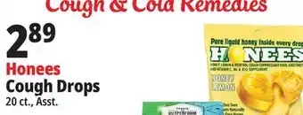 Ocean State Job Lot Honees honey menthol cough drops, 20-count offer