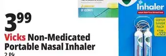 Ocean State Job Lot Vicks non-medicated portable nasal inhaler, 2 count offer