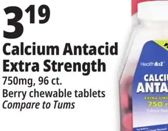 Ocean State Job Lot Calcium antacid 750 mg tablets, 96 count offer