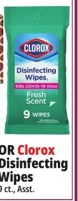 Ocean State Job Lot Clorox disinfecting wipes offer