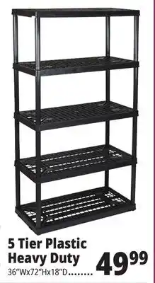 Ocean State Job Lot Maxit 4-tier plastic shelving unit, 48 offer