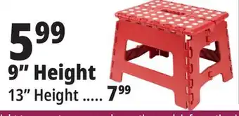 Ocean State Job Lot Homeliving folding step stool, 9 offer