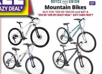 Ocean State Job Lot Royce union mountain bikes offer