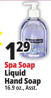 Ocean State Job Lot Spa soap liquid hand soap offer