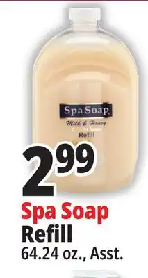 Ocean State Job Lot Spa soap antibacterial liquid soap refill, 64 oz offer