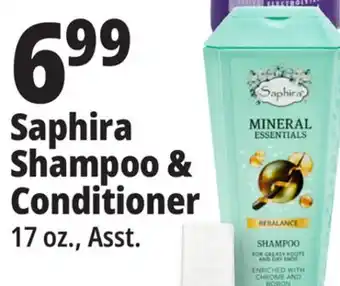 Ocean State Job Lot Saphira shampoo & conditioner offer