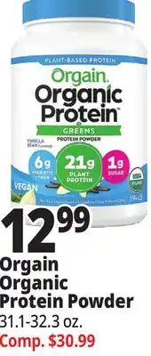 Ocean State Job Lot Orgain organic protein powder offer