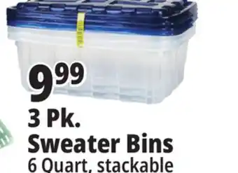 Ocean State Job Lot Mr. fresh sweater storage bins, 3-count offer