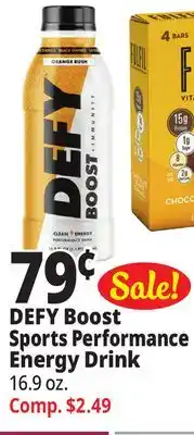 Ocean State Job Lot Defy boost sports performance energy drink offer