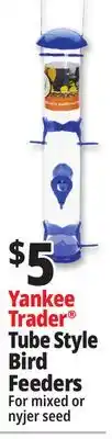 Ocean State Job Lot Yankee trader tube style bird feeders offer