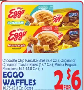 Bravo Supermarkets Eggo waffles 10.75-12.3 oz. boxes offer