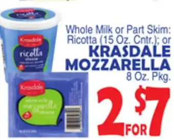 Bravo Supermarkets Krasdale mozzarella offer