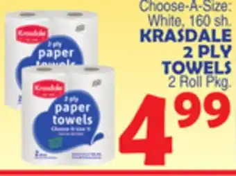 Bravo Supermarkets Krasdale 2 ply towels offer