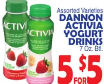 Bravo Supermarkets Dannon activia yogurt drinks offer