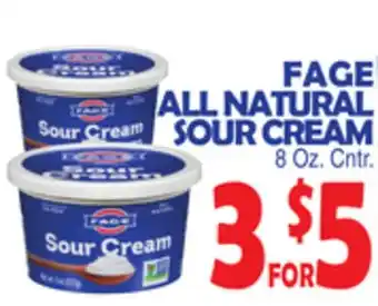 Bravo Supermarkets Fage all natural sour cream offer