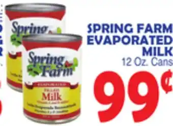 Bravo Supermarkets Spring farm evaporated milk offer