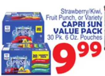 Bravo Supermarkets Capri sun value pack offer