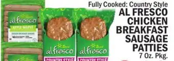 Bravo Supermarkets Al fresco chicken breakfast sausage patties offer