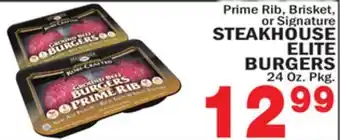 Bravo Supermarkets Steakhouse elite burgers offer