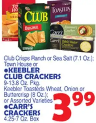 Bravo Supermarkets Keebler club crackers offer