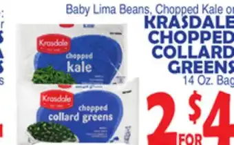 Bravo Supermarkets Krasdale chopped collard greens offer