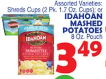 Bravo Supermarkets Idahoan mashed potatoes 8 oz. pouch offer