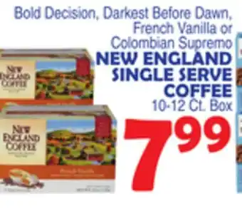 Bravo Supermarkets New england single serve coffee offer
