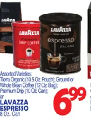 Bravo Supermarkets Lavazza espresso 8 oz. can offer