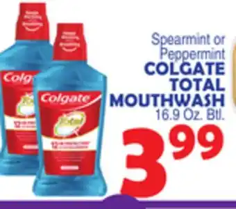 Bravo Supermarkets Colgate total mouthwash offer