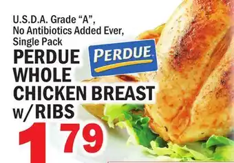 C Town Perdue whole chicken breast w/ribs offer