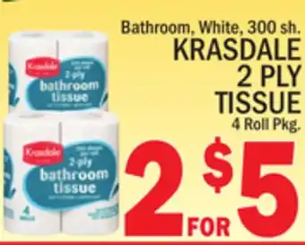 C Town Krasdale 2 ply tissue offer